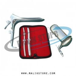 Hegar uterine dilator set 2pieces 9-10, 15-16, grave large, collin large